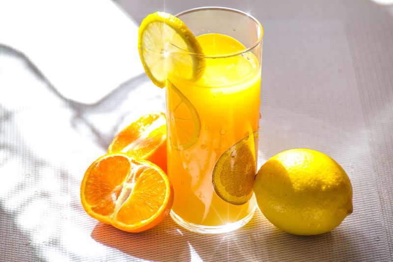 Fresh Squeezed Lemonade drink wings over